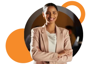 Women smiling